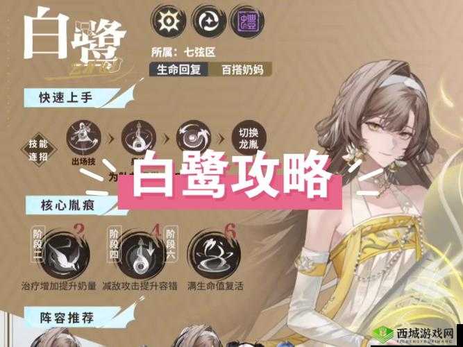 深度解析黑潮之上白鹭角色，属性、卡牌及培养全面攻略分享